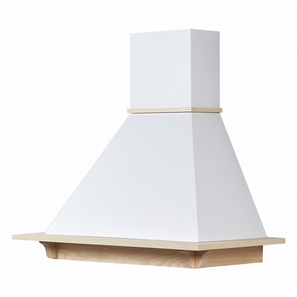 Cappa classica LEILA C/CAPITELLI 90 legno Frassino grezzo motore B52